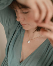 Load image into Gallery viewer, MARGOT - Vintage French style Parisian baroque pearl pendant necklace dainty gold chain genuine real pearl minimalist bridesmaid bridal gift