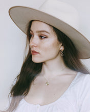 Load image into Gallery viewer, SAMARA - Abstract vintage sunburst sunbeam necklace gold coin pendant necklace silver boho gold coin sun sunshine ray stacking necklace