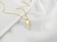 Load image into Gallery viewer, ROSA - Dainty vintage style rose pendant necklace, gold flower pendant rose shaped floral necklace boho stacking necklace stack 925 gift