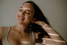 Load image into Gallery viewer, LAUREN - Dainty vintage gold interwoven entwine hoop earrings spiral rose silver twist weave boho minimalist stacking wreath small 925