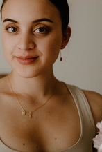 Load image into Gallery viewer, BONNIE - French vintage street style dainty minimalist lock and key dainty necklace 925 silver boho gold padlock pendant key charm gift