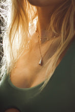 Load image into Gallery viewer, INDRA - Abstract water tear drop pendant necklace droplet 925 minimalist waterdrop teardrop gold dainty small charm stacking stack gift