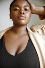 Load image into Gallery viewer, Flower knot hoops, gold hoop earrings, dainty gold hoops, star knot hoops, unique hoops, boho hoops, stacking hoops, medium hoops