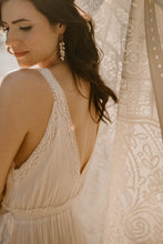 Load image into Gallery viewer, MEGAN - Dangling baroque pearl earrings vintage street style chandelier statement cluster pearl boho bride wedding bridesmaid gift 925 gold