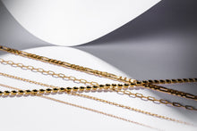 Load image into Gallery viewer, Bead chain bracelet, chunky gold chain, long rice chain, bean chain, adjustable length, boho chain, thick gold chain bracelet, 925 silver