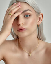 Load image into Gallery viewer, GRACE (RING) - 18K gold vermeil croissant dome ring filled spiral chunky twist thick vintage crescent Dôme signet wreath statement 5 6 7 8