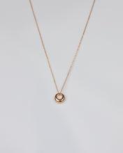 Load image into Gallery viewer, OLIVIA - Simple French vintage minimalist dainty abstract circle gold curve pendant 925 silver boho style rose gold dome necklace stack