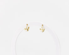 Load image into Gallery viewer, Tiny huggie pearl hoop, crossover effect, mini huggie earrings, dainty pearl, mini hoops, wedding bridal pearl, bridal gift, 925 silver