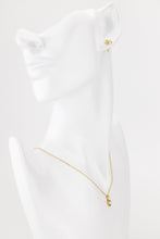 Load image into Gallery viewer, Dainty pearl necklace, entwined, circle pearl pendant, small, vintage style, tiny, minimalist pearl necklace, bridesmaid, bridal gift, 925