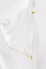 Load image into Gallery viewer, Entwined pearl set, circle pearl pendant, stud earrings, dainty, small, vintage style, tiny, minimalist pearl, bridesmaid, bridal gift, 925
