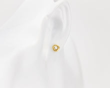 Load image into Gallery viewer, Entwined pearl set, circle pearl pendant, stud earrings, dainty, small, vintage style, tiny, minimalist pearl, bridesmaid, bridal gift, 925