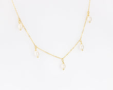 Load image into Gallery viewer, Satellite pearl choker, orb, baroque pearl necklace, genuine, freshwater pearls, mini pearl necklace, boho choker, stacking, bridal, wedding