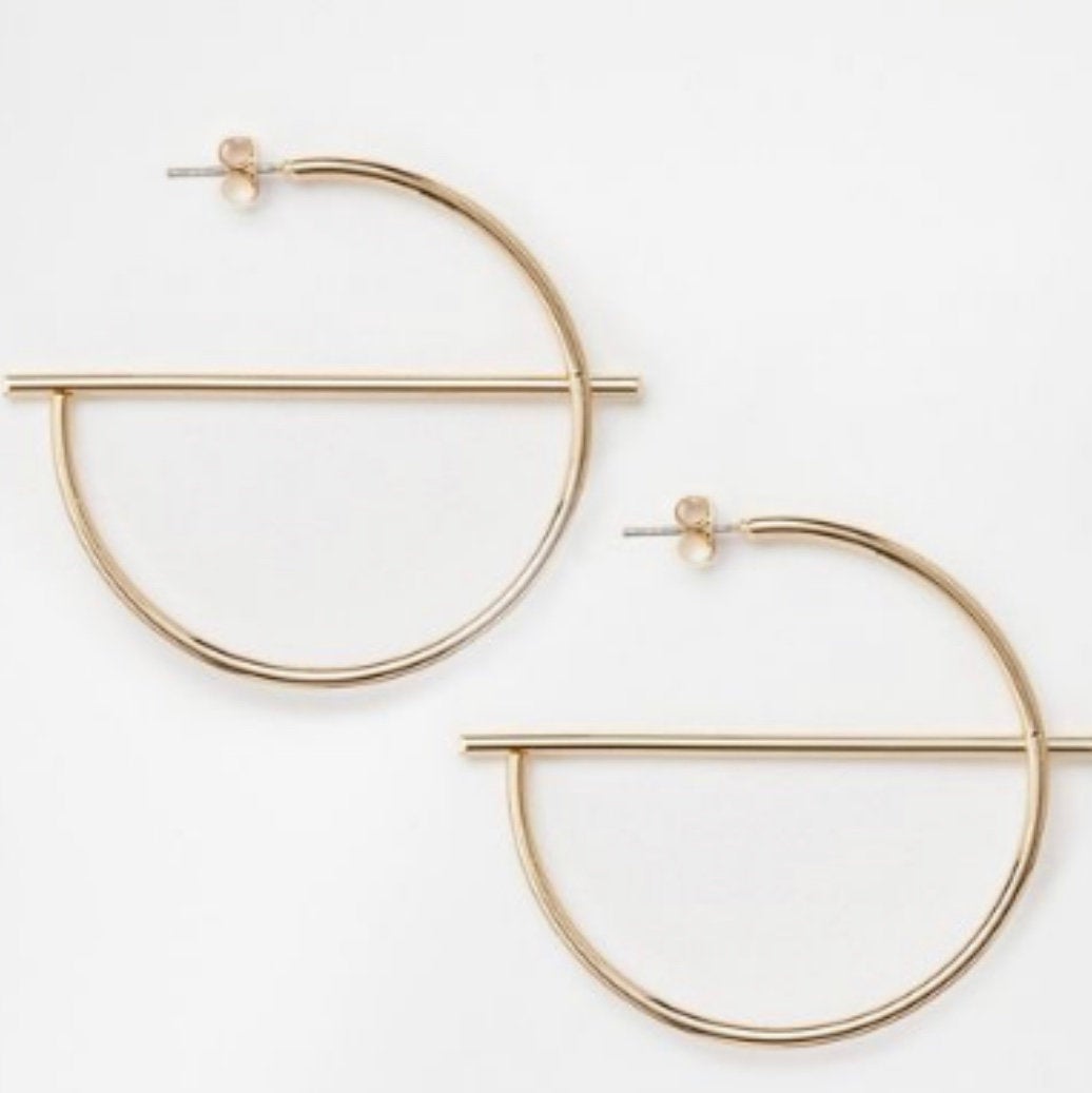 Large circle hoops, minimalist, statement hoops, geometric earrings, boho hoops, wire hoops, G earrings, G hoops, large gold hoops, 925