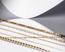 Load image into Gallery viewer, BELLA - Dainty bead satellite bobble chain choker necklace 925 silver gold filled gold vermeil beaded bauble choker stacking long necklace
