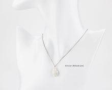 Load image into Gallery viewer, MARGOT - Vintage French style Parisian baroque pearl pendant necklace dainty gold chain genuine real pearl minimalist bridesmaid bridal gift
